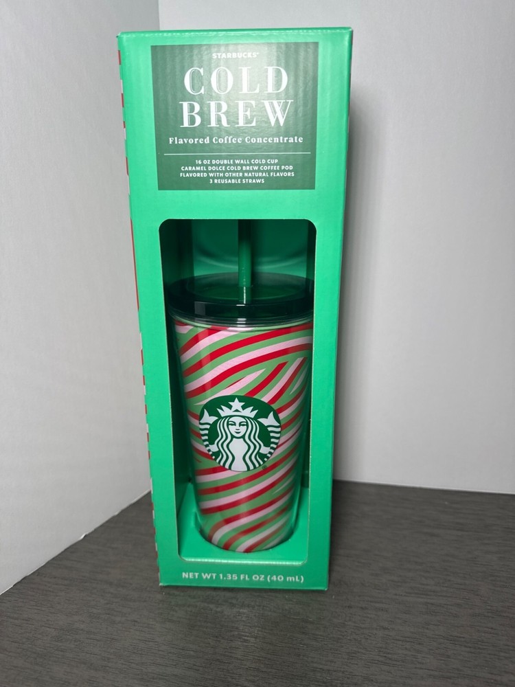 Starbucks Cold Brew cup with pod and reusable straws