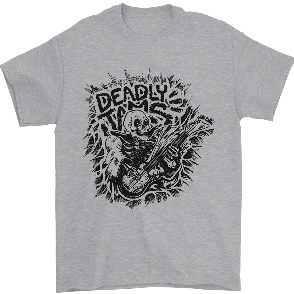 Deadly Tams Guitar Guitarist Rock Metal Punk Mens T-Shirt 100% Cotton