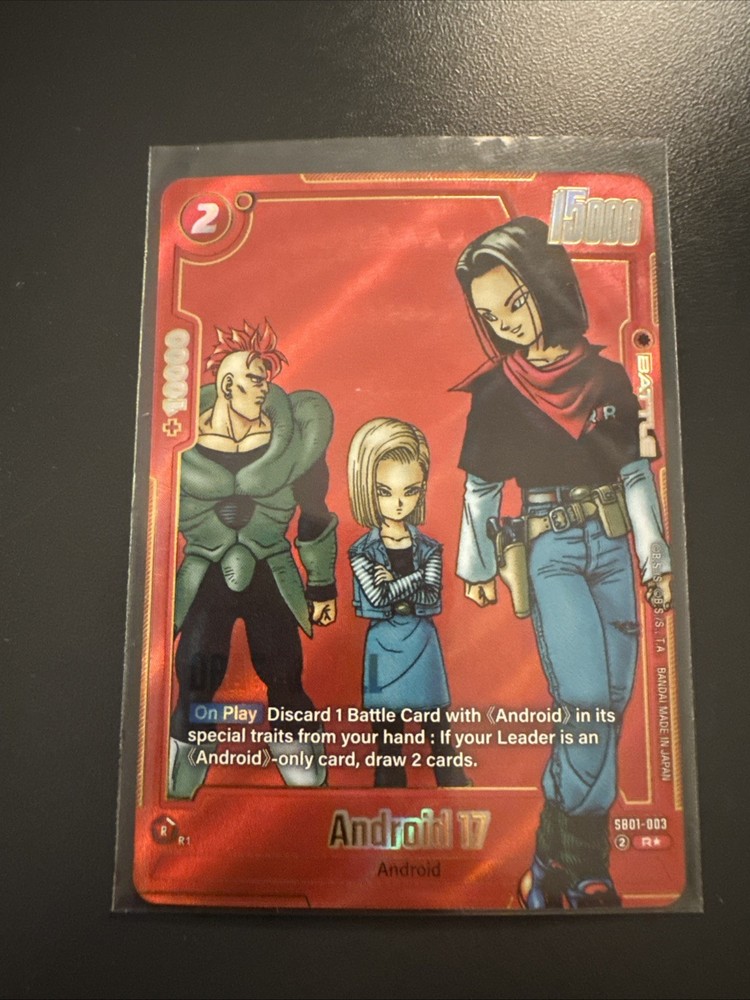 Dragon Ball Super Fusion World Manga Android 17 Alt Art Red Foil SB01-003