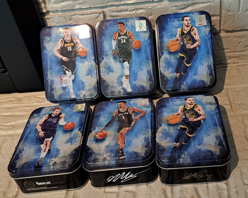 Panini Prizm Collectible Empty Tins NBA LABS  X 6