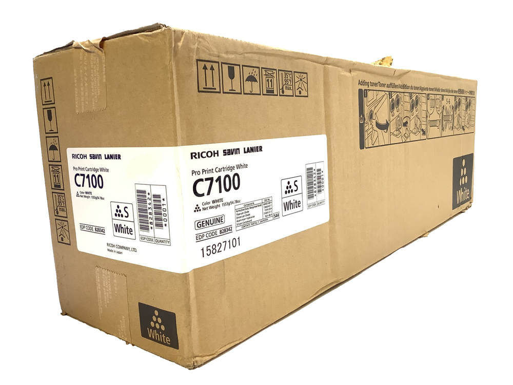 Genuine OEM Ricoh C7100 Pro C7100 / C7110x Printer White Toner Cartridge 828342