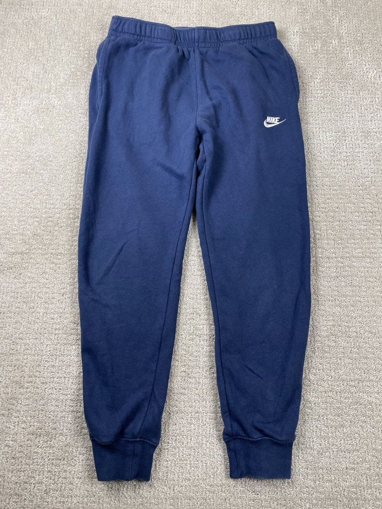 Nike Sweatpants Mens Small Navy Blue Sportswear Club Fleece Jogger Gym BV2671