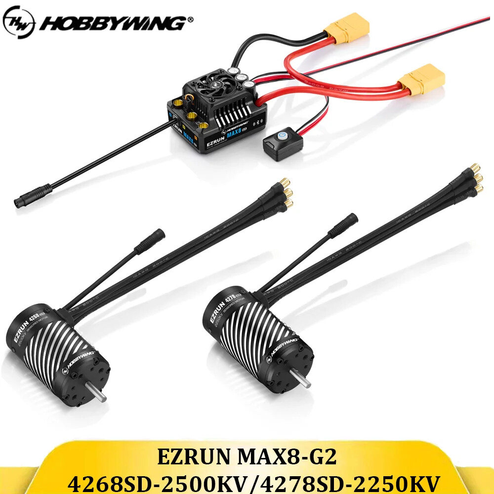HOBBYWING EZRUN MAX8 G2 160A ESC 4278SD 2250KV Motor Burshless Sensored Combo