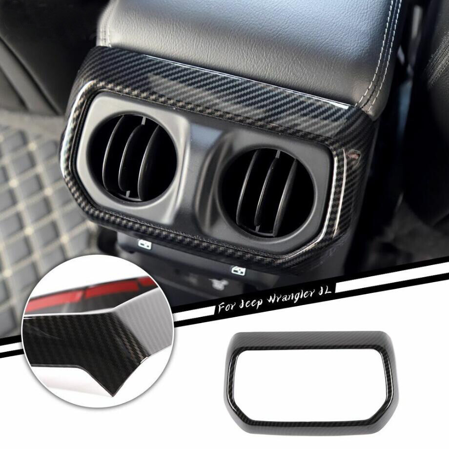 2018-2023 Jeep Wrangler JL ABS Carbon Rear Air Vent Cover Trim  