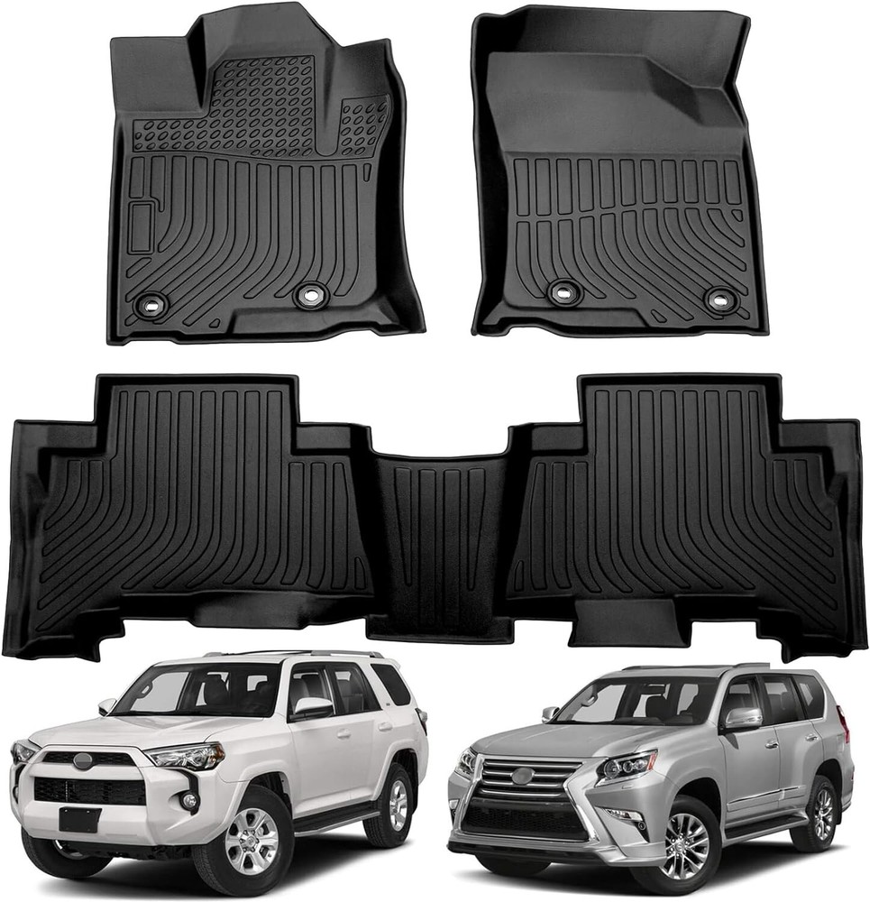 For Lexus GX460 2014-2022 All Weather Car Floor Mats Floor Liner TPE Set 3pcs