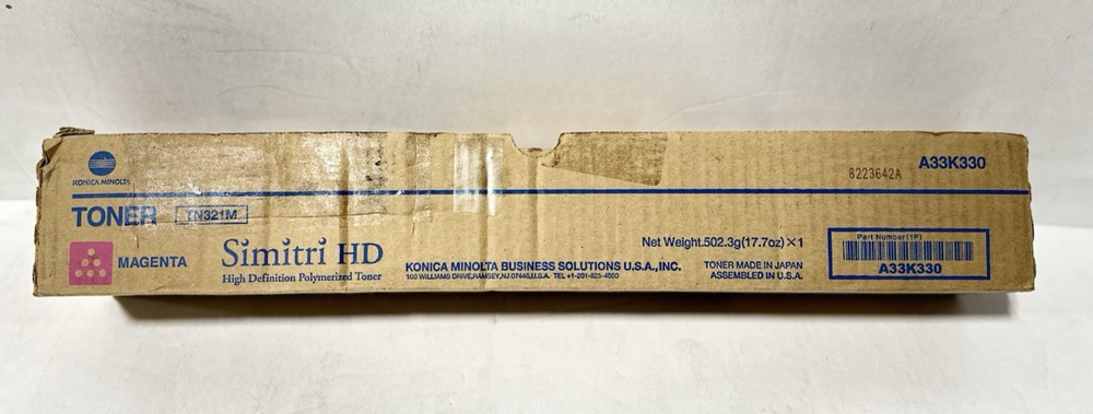 Genuine Konica Minolta TN321M (A33K330) Toner Cartridge -  Magenta