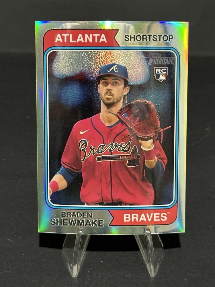 2023 Topps Heritage High Number BRADEN SHEWMAKE CHROME REFRACTOR /374 #630 RC