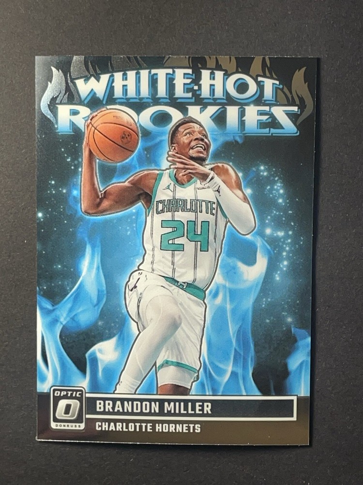 Brandon Miller 2023-24 Panini Donruss Optic White Hot Rookies #10 RC Hornets 🔥