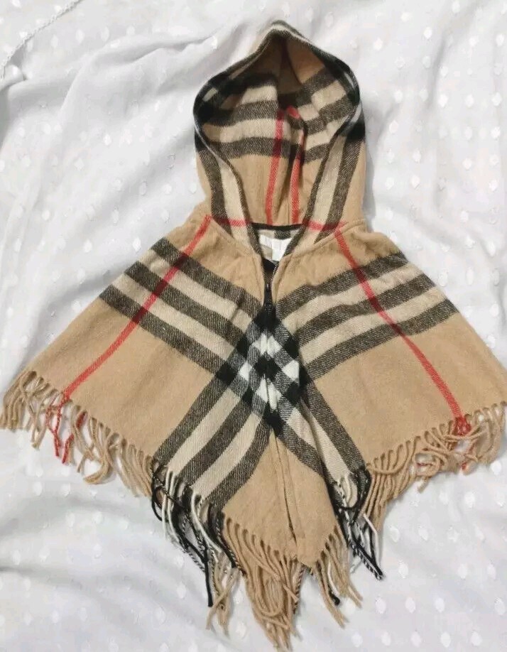 BURBERRY Children Toddler ZIPPER SCARF  Width 54 CM Length 64 CM