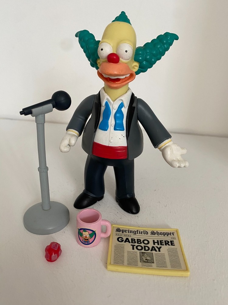 PLAYMATES INTERACTIVE THE SIMPSONS SERIES 13 TUXEDO KRUSTY THE CLOWN FIGURE WOS