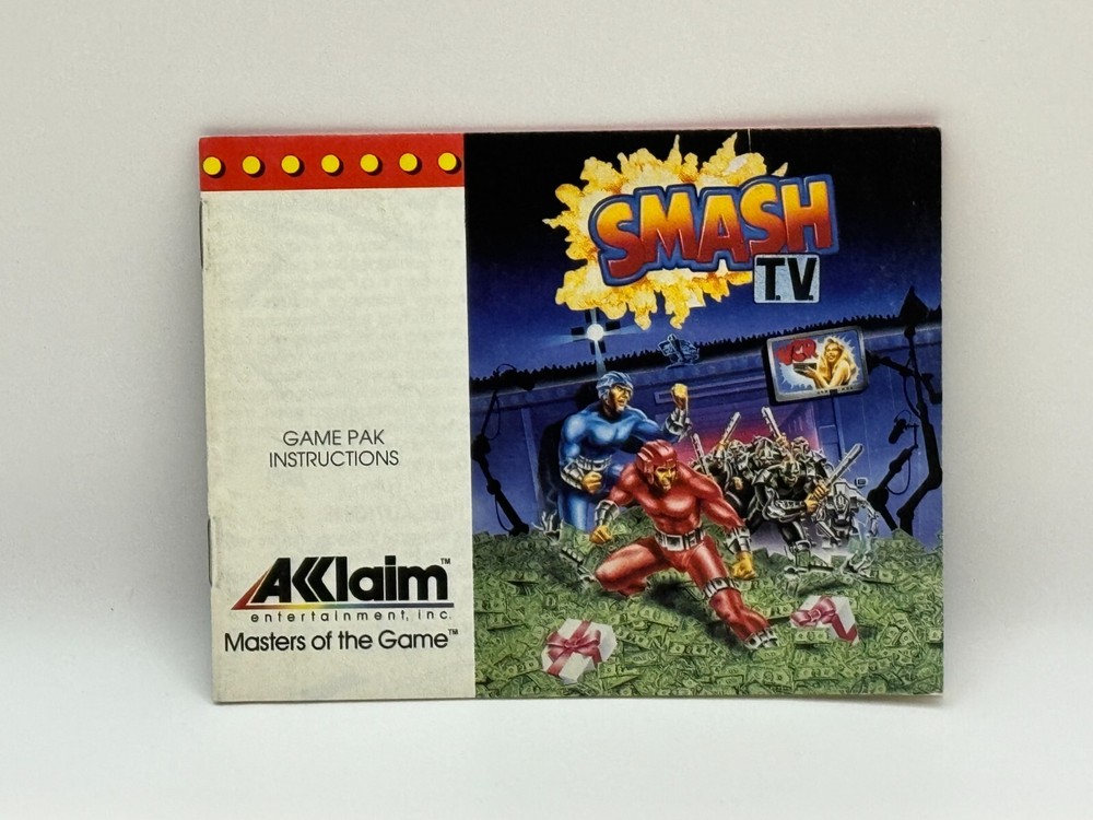 Smash T.V. (Nintendo, NES) - Authentic (Manual only)