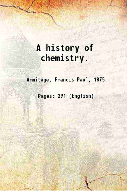 A history of chemistry. [Hardcover]