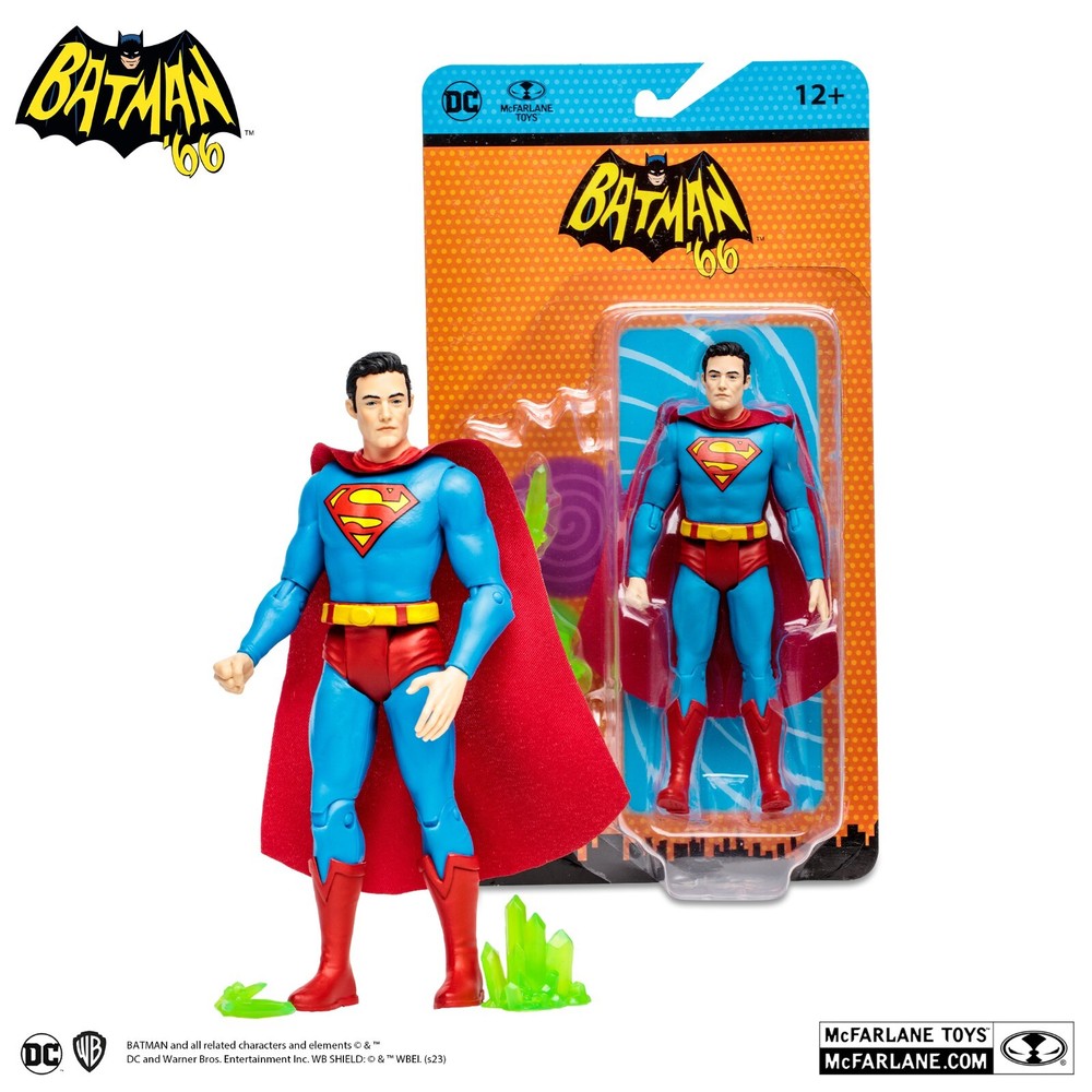 McFarlane DC 6-Inch Batman 66 Superman Action Figure MIB In Stock