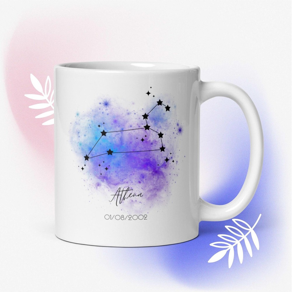 Personalized Leo Constellation Mug Zodiac Mug Custom Constellation Mug