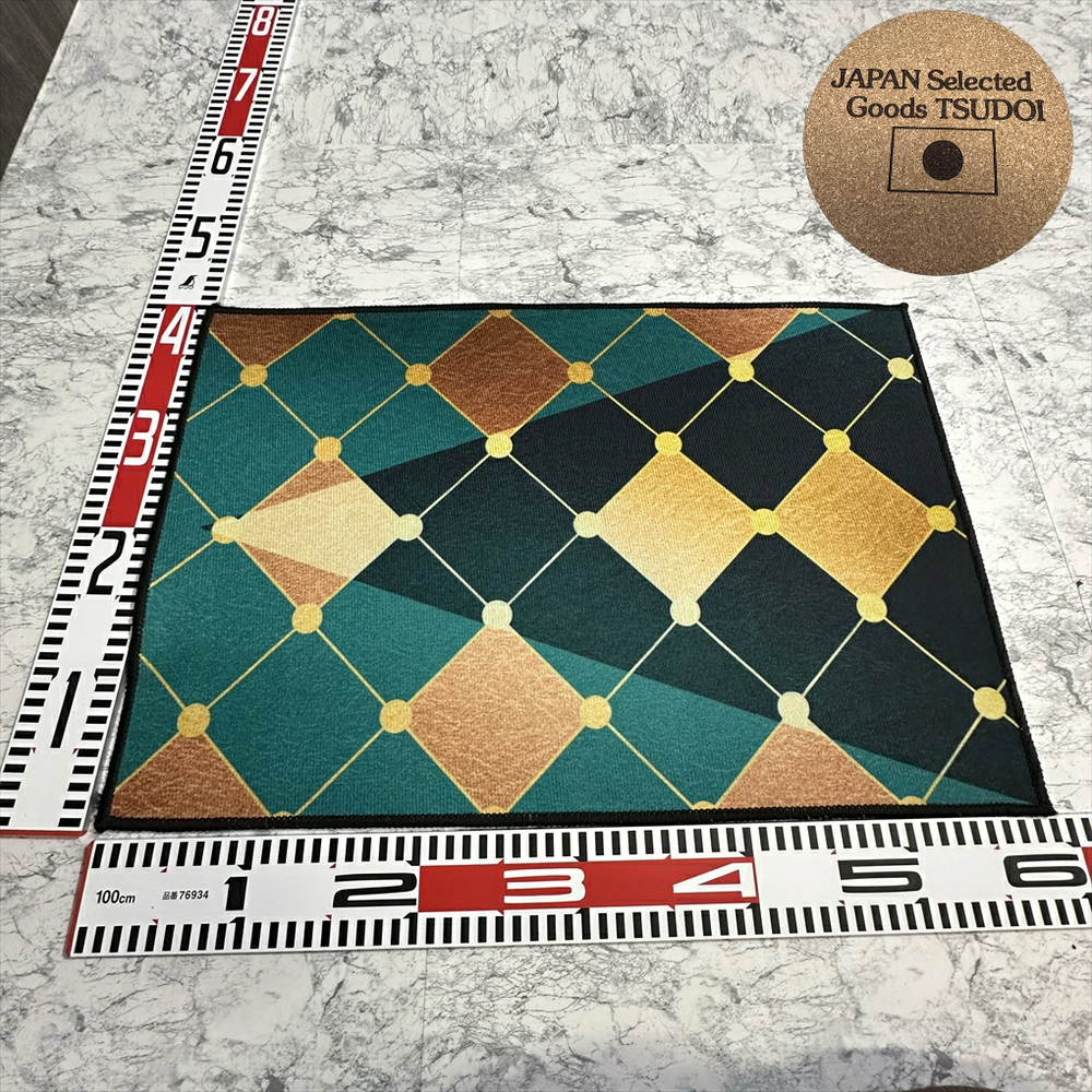 Retro Geometric Rug Japanese Mat 23.6