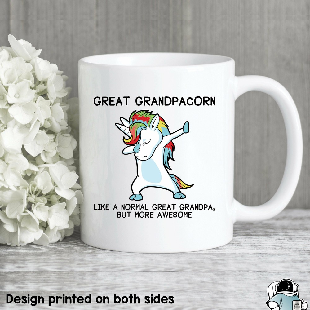 Great Grandpa Mug Great Grandpacorn Mug Great Grandpa Gift Unicorn Grandpa Mug