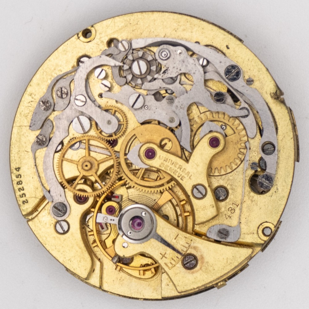 Rare Universal Genève Cal. 481 Tri Compax Moonphase Chronograph Watch Movement