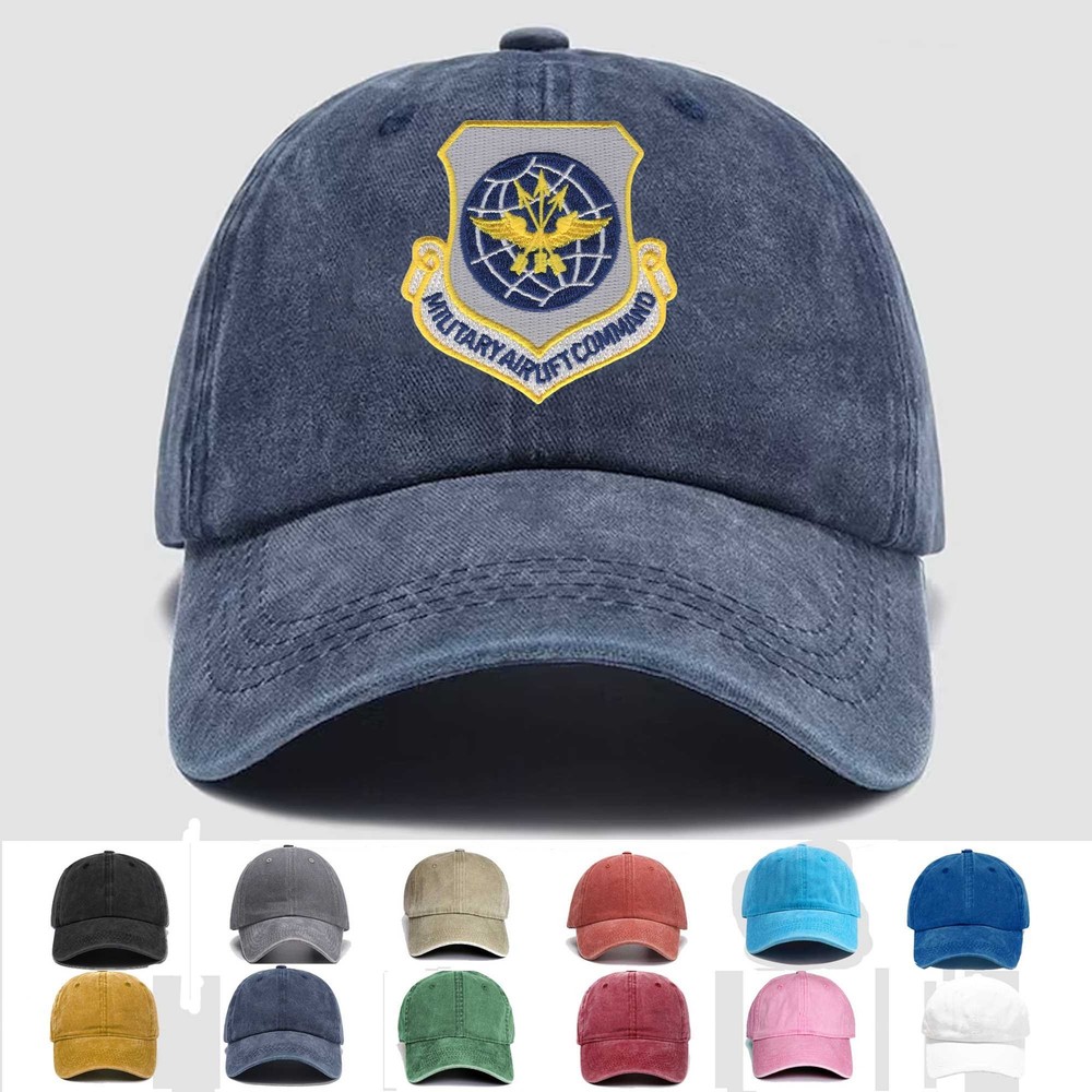 Custom Embroidered Hat Military Airlift Command, Veteran Cap, Trucker Hat, Gift