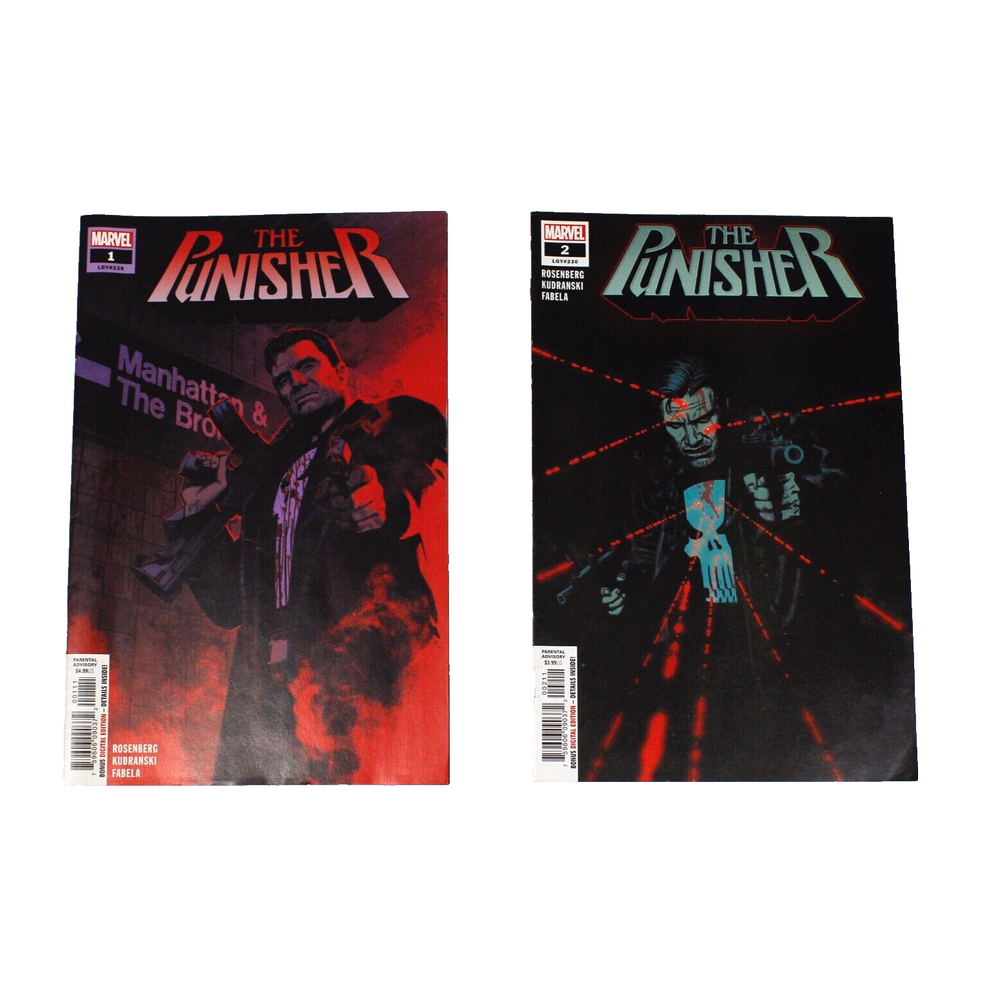 Marvel Comics The Punisher Issues # 1 & 2 Set MCU Universe (2018 Series)