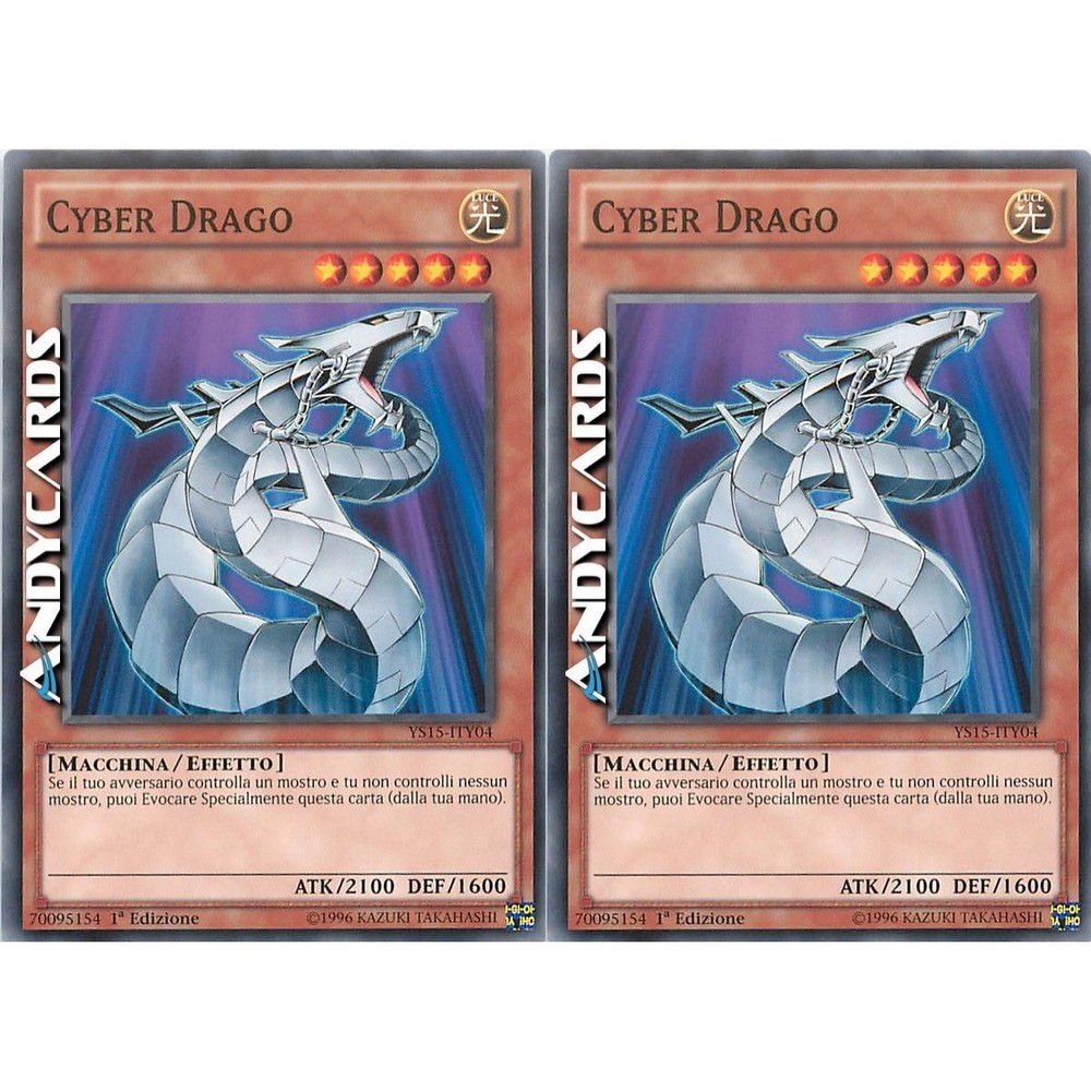 CYBER DRAGON 2x Common YS15 ITITY04 1st Edition Yugioh Card ANDYCARDS-image