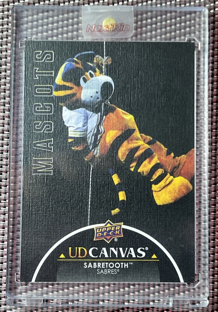 SABRETOOTH 2021-22 UPPER DECK UD BLACK CANVAS MASCOTS SP # C394 BUFFALO SSP