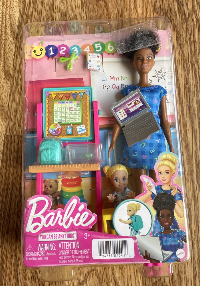 Barbie Careers Playset, Teacher Set with Blonde Fashion Doll--See details