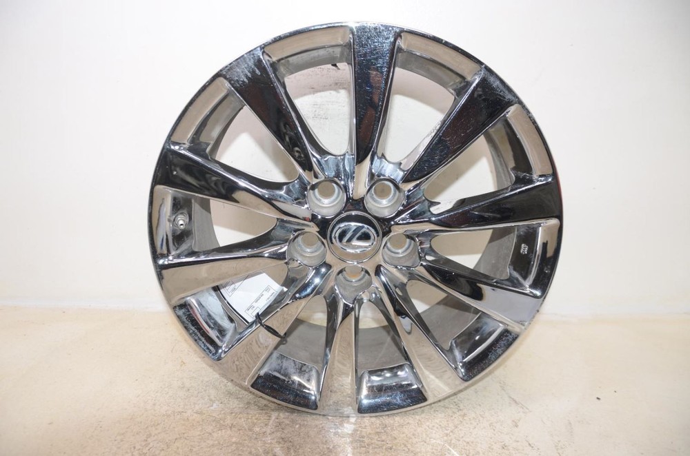 2010-2012 Lexus LS460 18x7.5 Chrome 10-Spoke Alloy Wheel Rim 906162