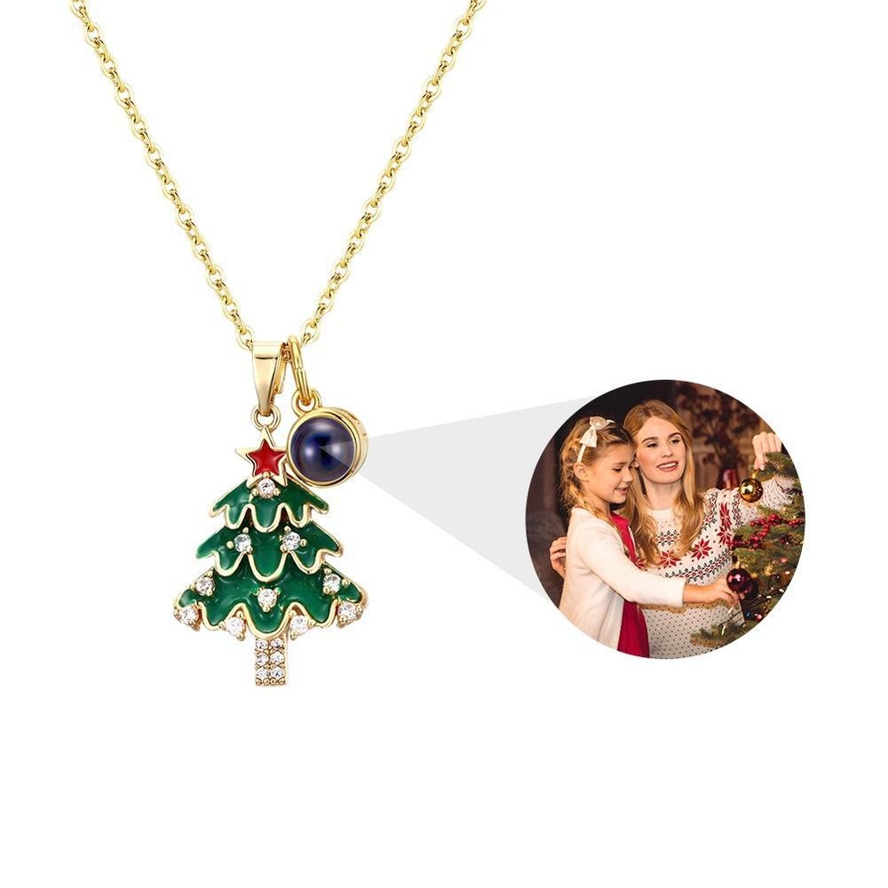 Necklace Personalized Photo Pendant Custom Picture Christmas Gift GXM