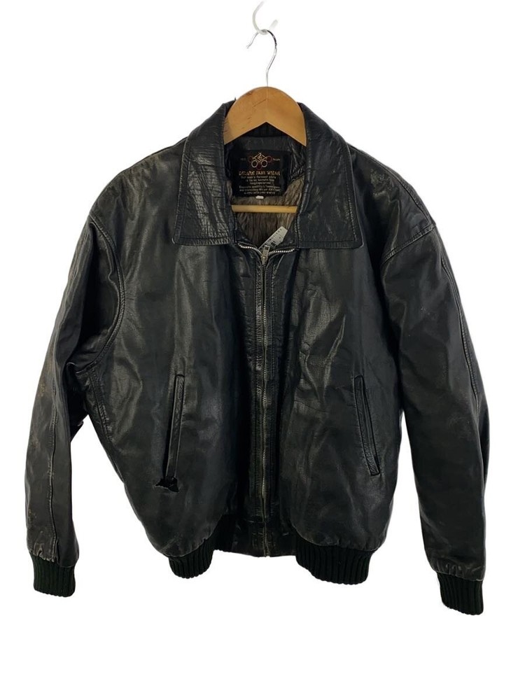 Leather Jacket Blouson/Ll/Leather/Blk/Plain 3404