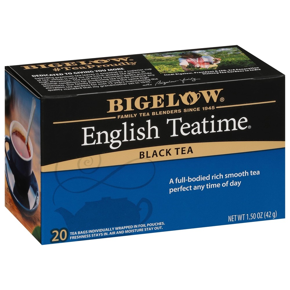 English Teatime Black Tea, Caffeinated Tea, 20 Count Box (Pack of 6), 120 Tot...