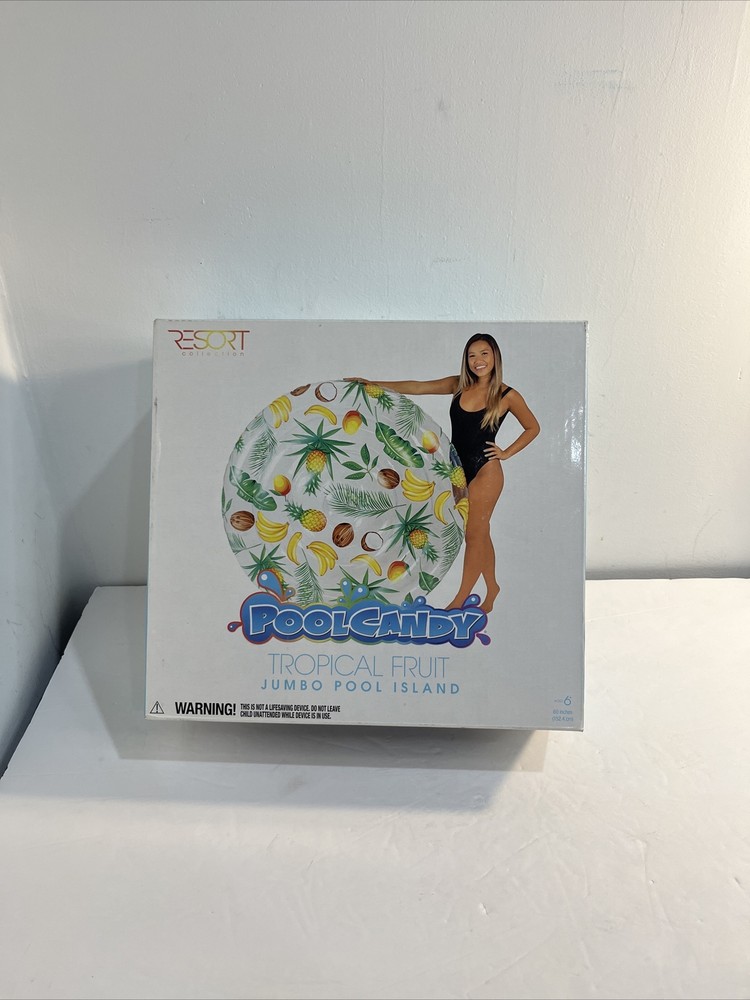 Pool Candy Tropical Fruit Jumbo Pool Island Float Pineapple Coconut Bananas