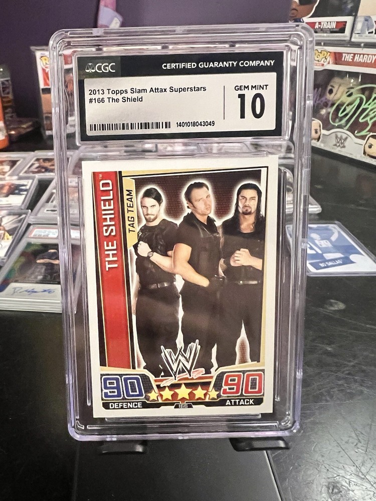 2013 Topps WWE Slam Attax Superstars - #166 The Shield (RC) CGC GEM MINT 10