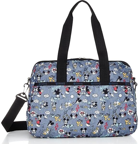 Lesportsac Disney Mickey Mouse G803 Harper Weekender Travel Tote Duffel Bag  