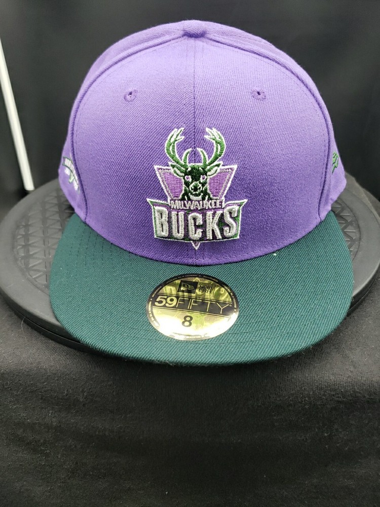 Vintage 30th Anniversary Milwaukee Bucks New Era 59Fifty Fitted Hat Sz 8 NWT