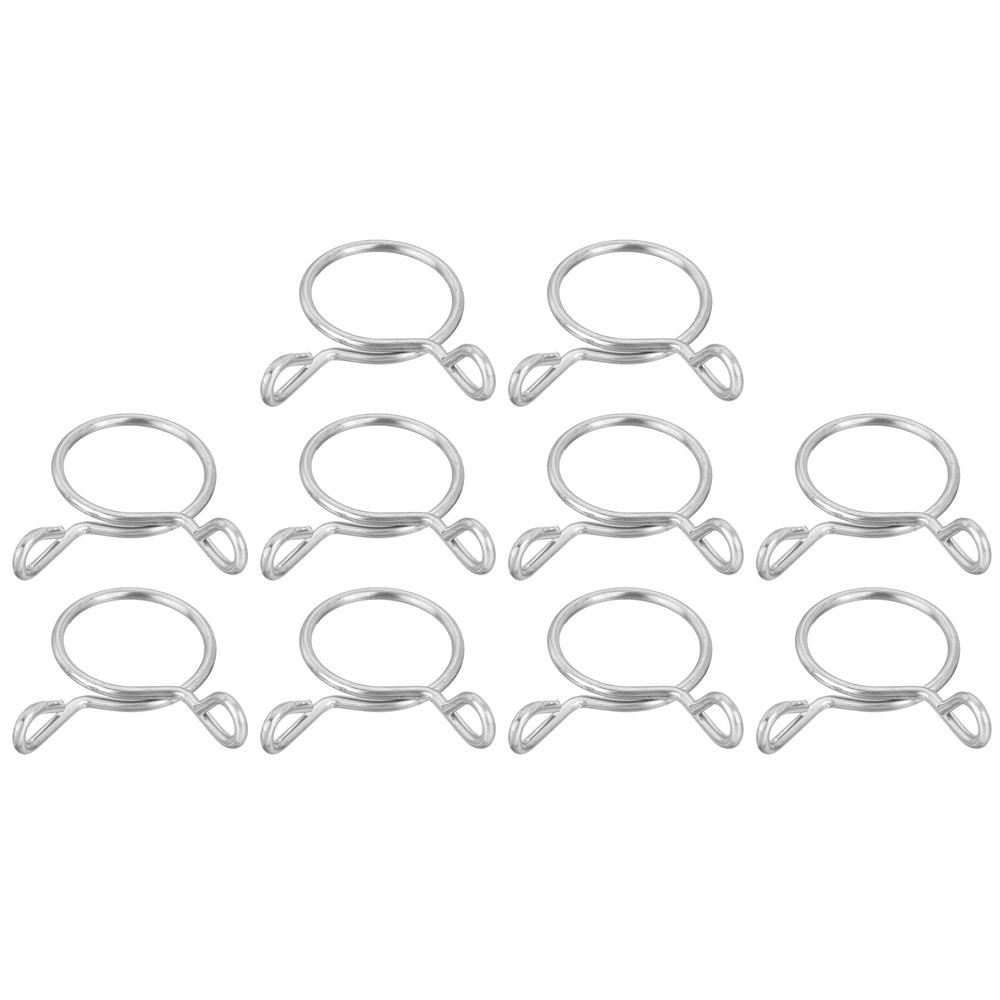 10 Pcs Fuel Line Hose Tubing Spring Clips 19mm Water Pipe Spring Clip Clamps
