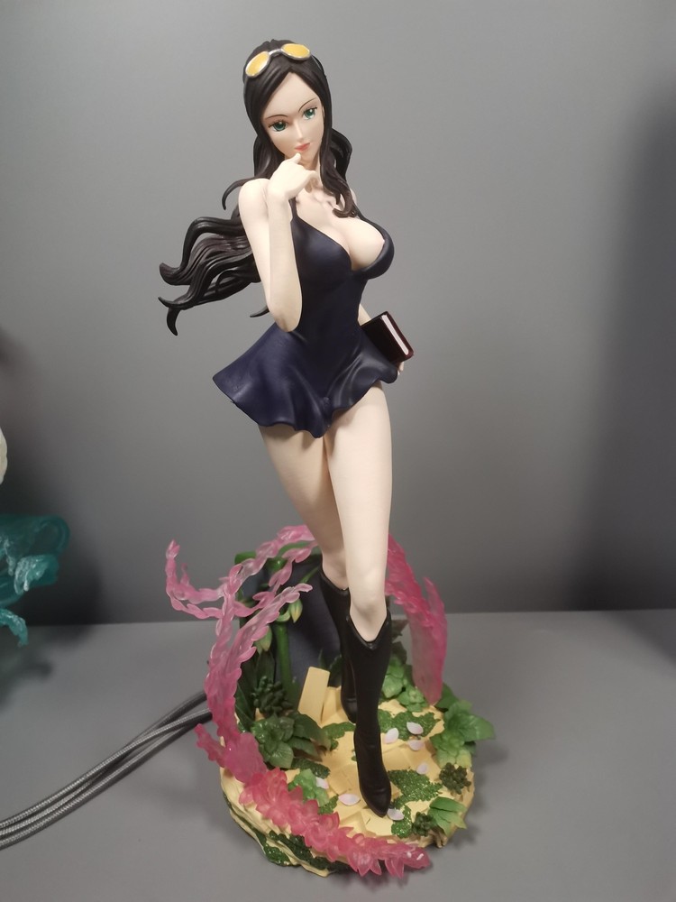 Figurine Woman Anime Plastic Multicolor Modern Carved Medium Home Decor Solid