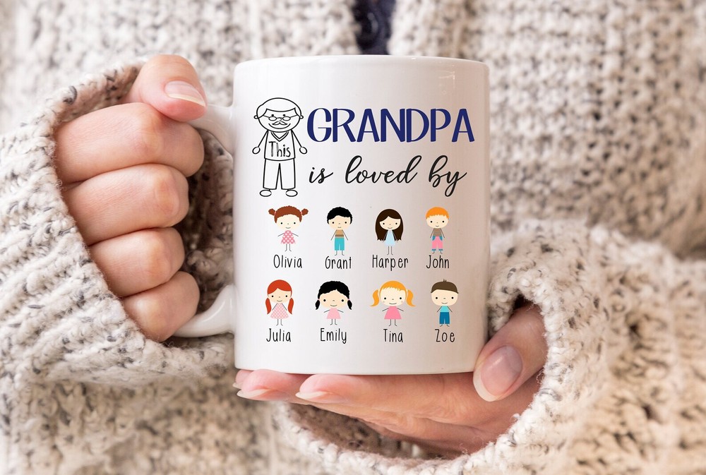 Grandpa Mug This Grandpa Is Loved By Personalized Grandpa Gift Grandpa Coffee