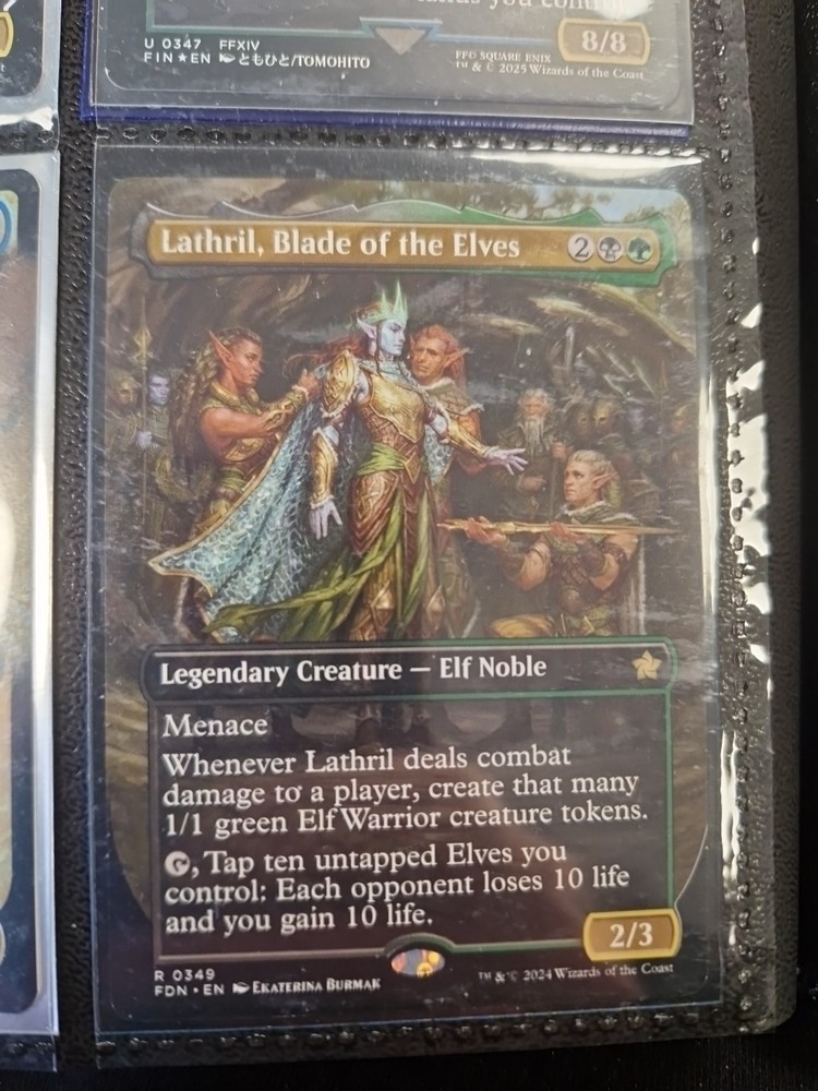 MTG Lathril, Blade of the Elves Borderless, Foundations, NM Rare Card