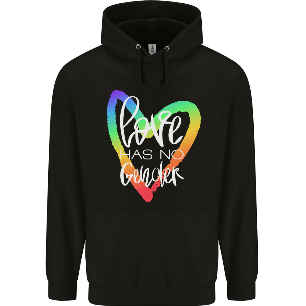 LGBT Love Has No Gender Gay Pride Day Mens 80% Cotton Hoodie-image