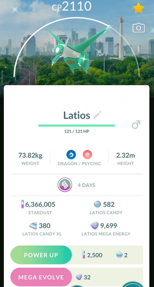 ✨ Pokemon GO - SHINY Latios (Jakarta Location Card) ✨