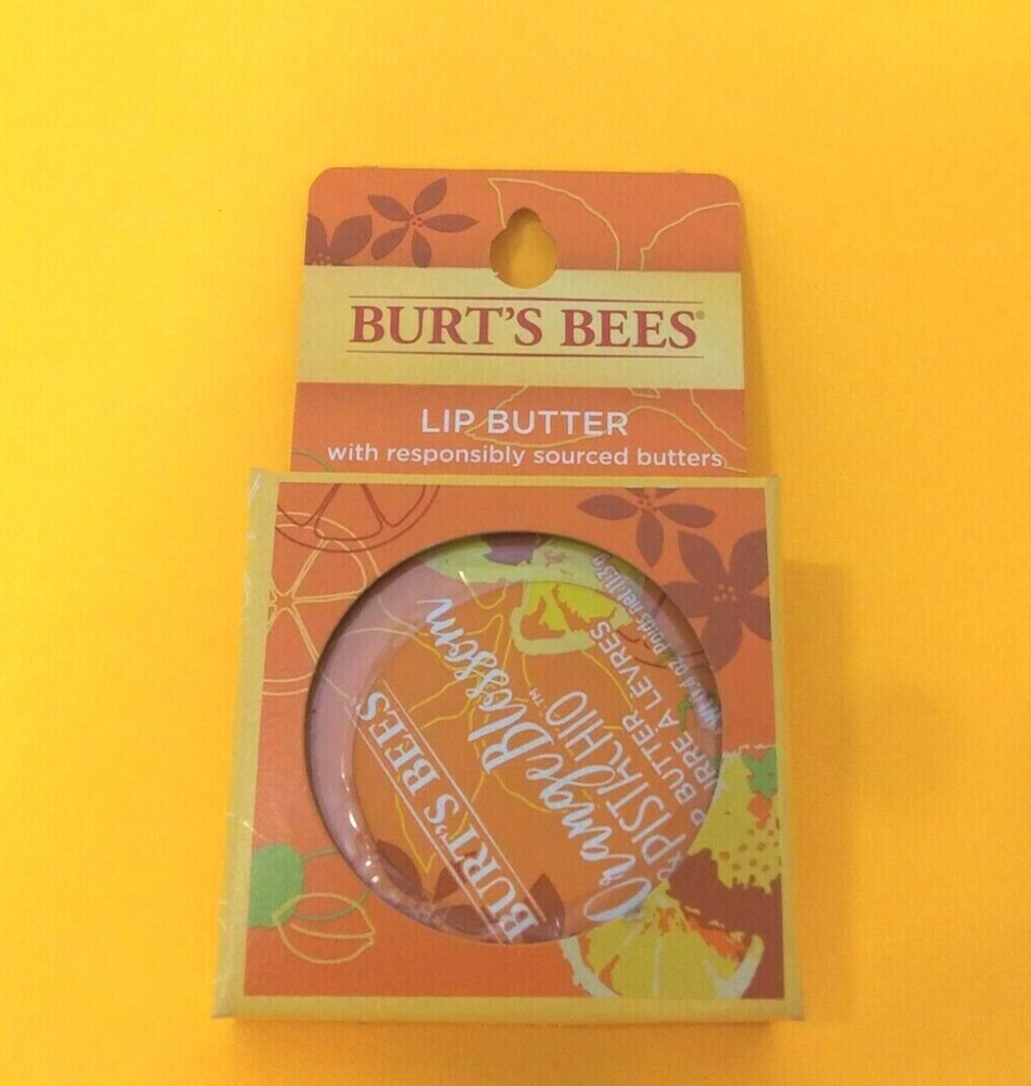 Burt's Bees Orange Blossom Pistachio Lip Butter with Hydrating Lip Mask