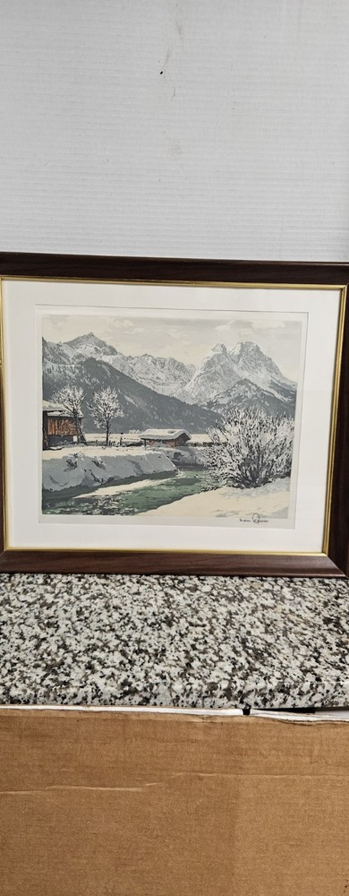 VTG Austrian Hans Figura Hand Pencil Signed Etching Excellent Vintage Condition.