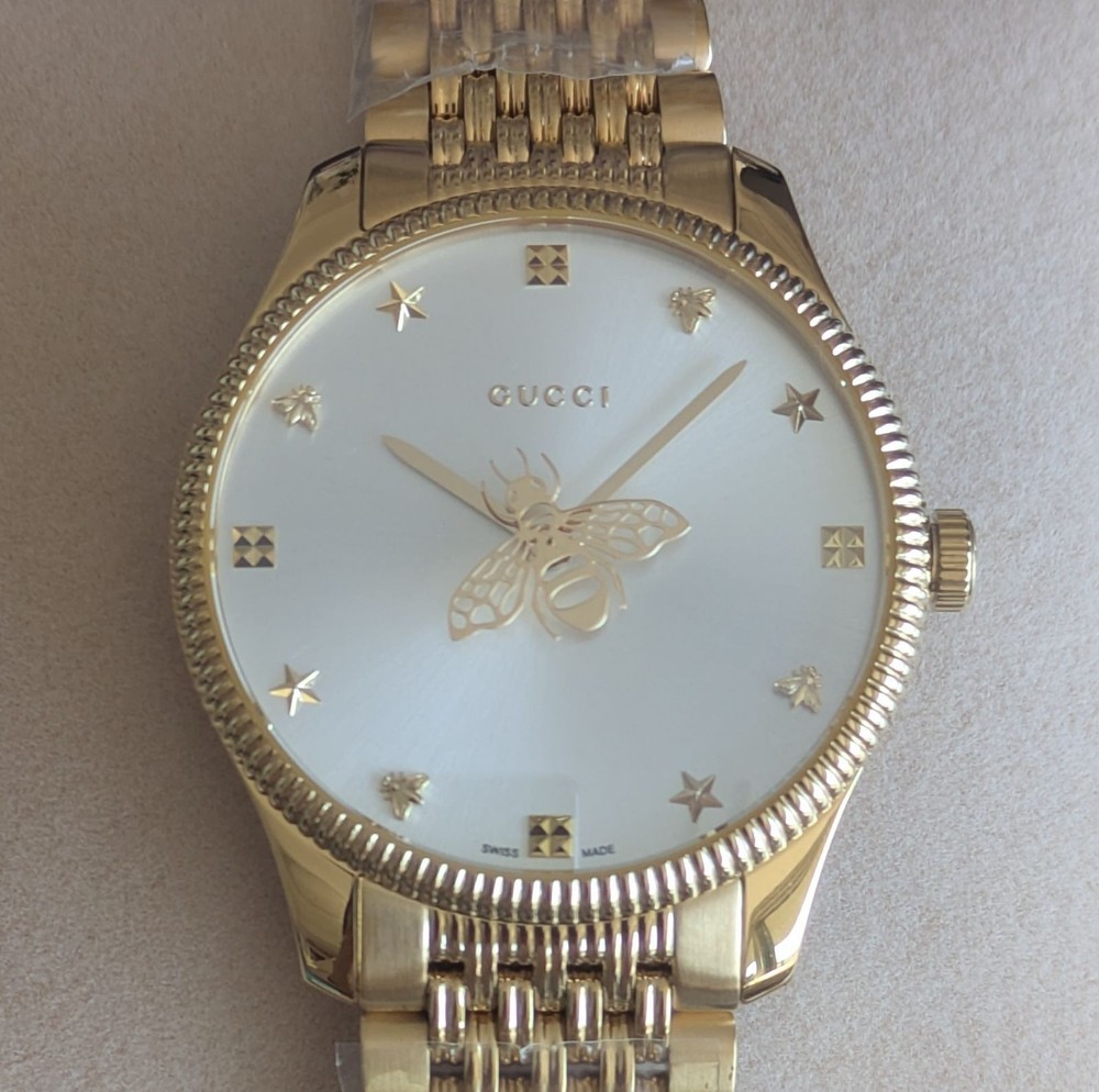 Gucci G-Timeless YA1265021 Quartz Yellow Gold Steel Women's Watch
