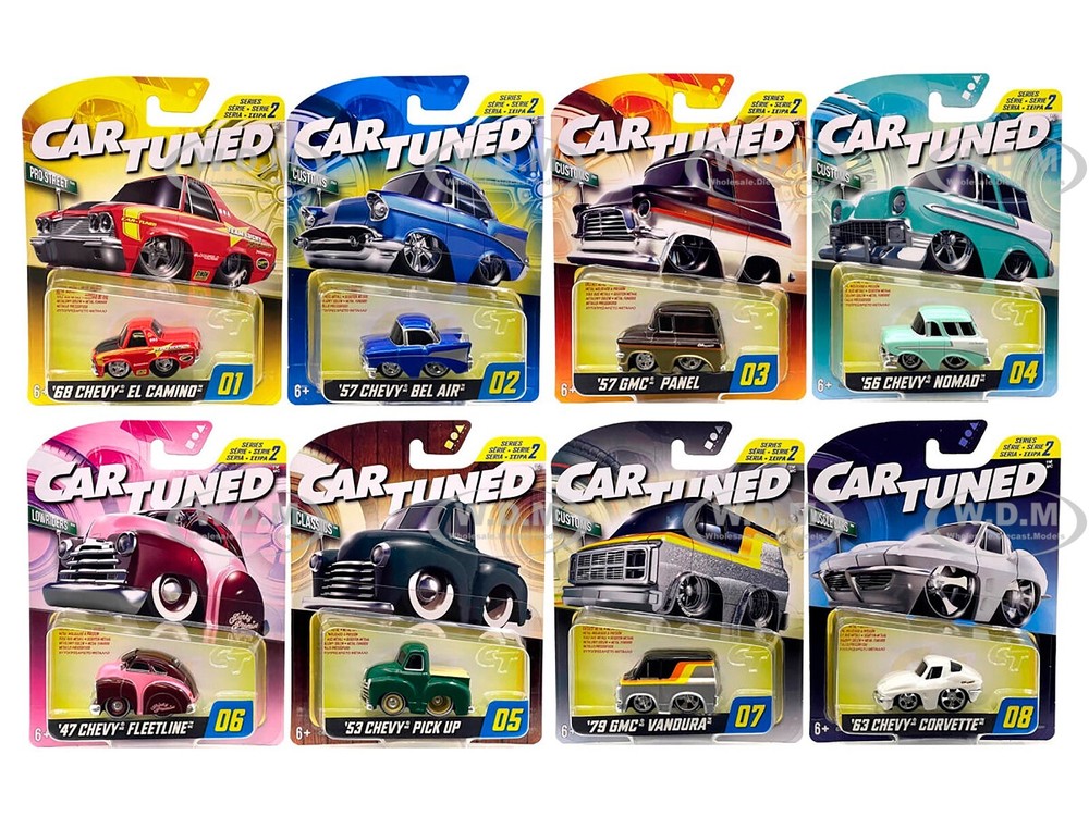 HOBBY/ALT 2024 SERIES 2 SET OF 8 PCS DIECAST MODEL CARS BY CARTUNED 592648-XX1