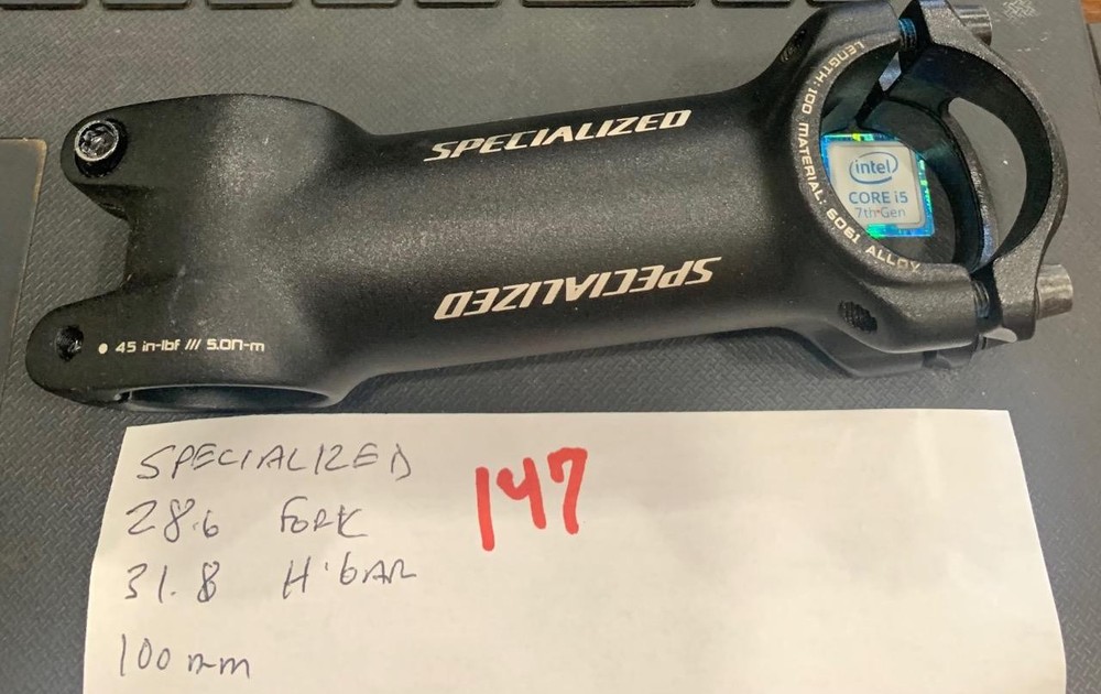 NOS Specialized Threadless Alloy Stem 100mm 31.8 Steerer 28.6   #147