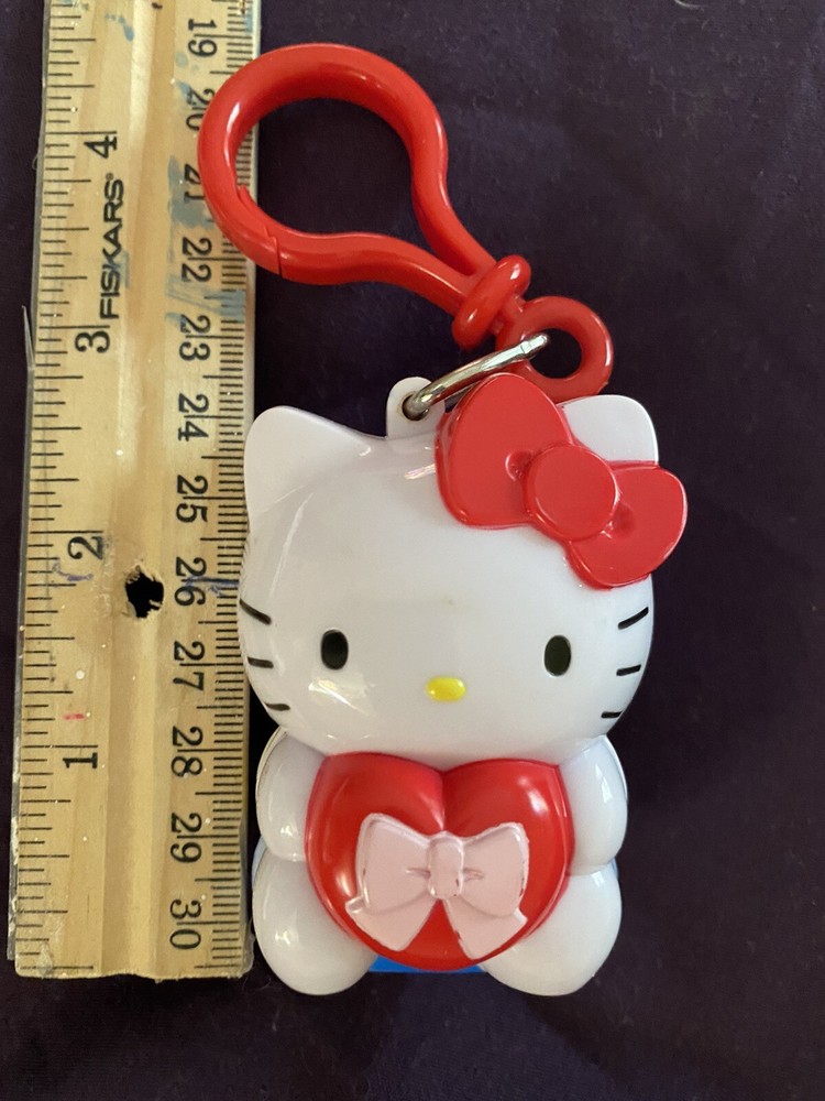 Hello Kitty & Friends Pink Bow Heart Bag Clip Keychain