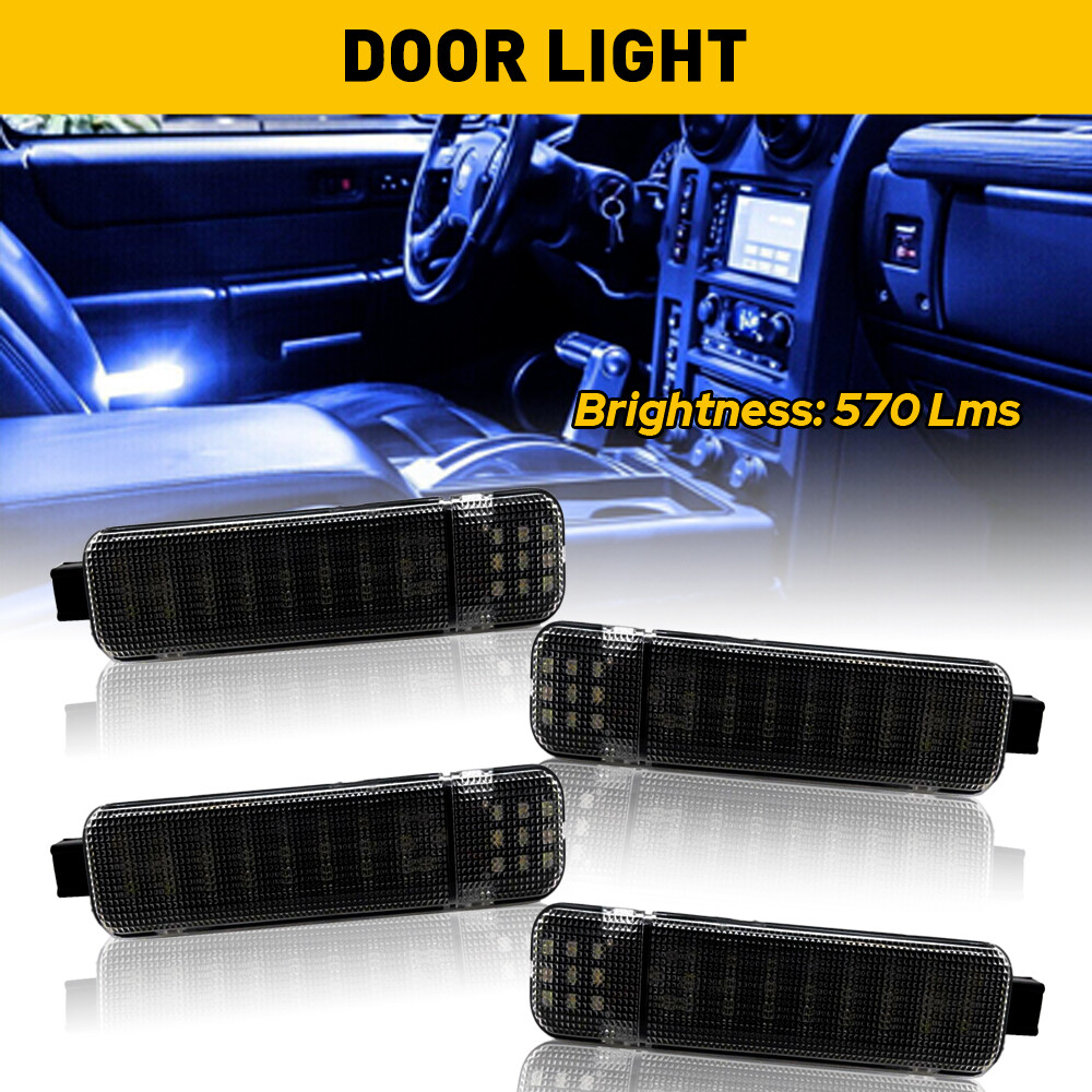 4X LED Door Courtesy Inside Light For Chevy Silverado Suburban Tahoe Sierra GMC