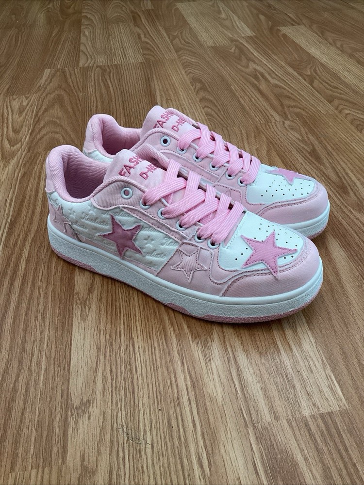 Cute y2k Pink Shoes, Woman’s 7.5 US, Men’s 6.5 US, Never Worn Before