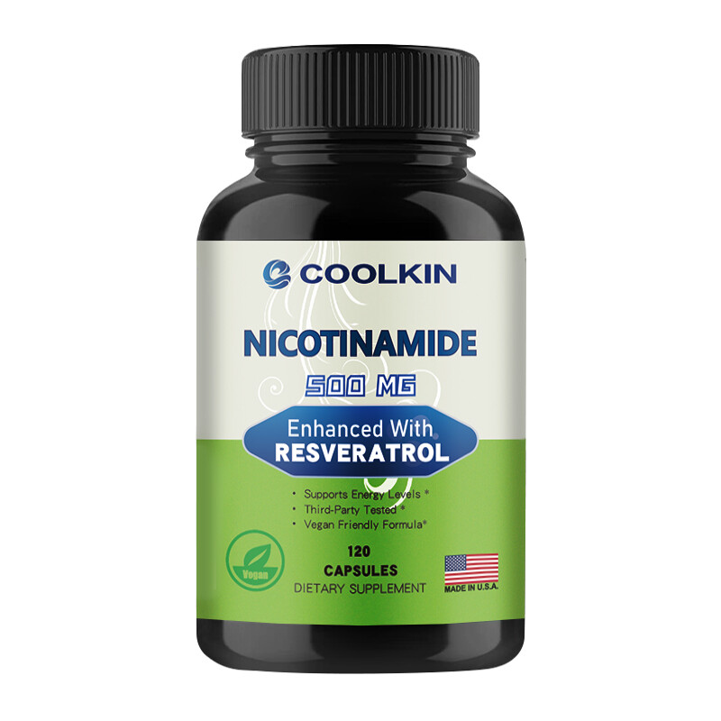 Nicotinamide (Vitamin B3) -with Resveratrol, for Anti Aging Energy Focus Booster