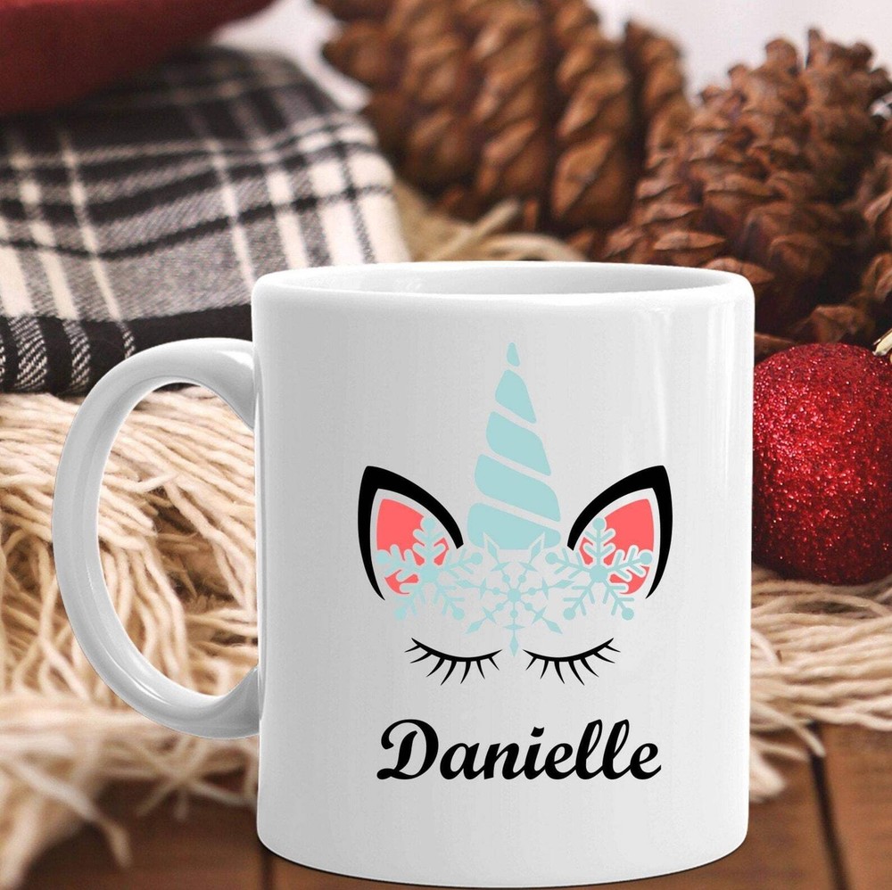 Personalized Christmas Reindeer Unicorn Mug Cute Christmas Gift Gift For Her